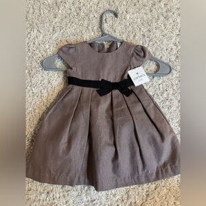 9 month old girl dress. Light brown/ tan with sparkles.